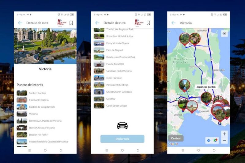 Victoria Self-Guided Tour App - Multilingual Audioguide - Key Attractions and Routes