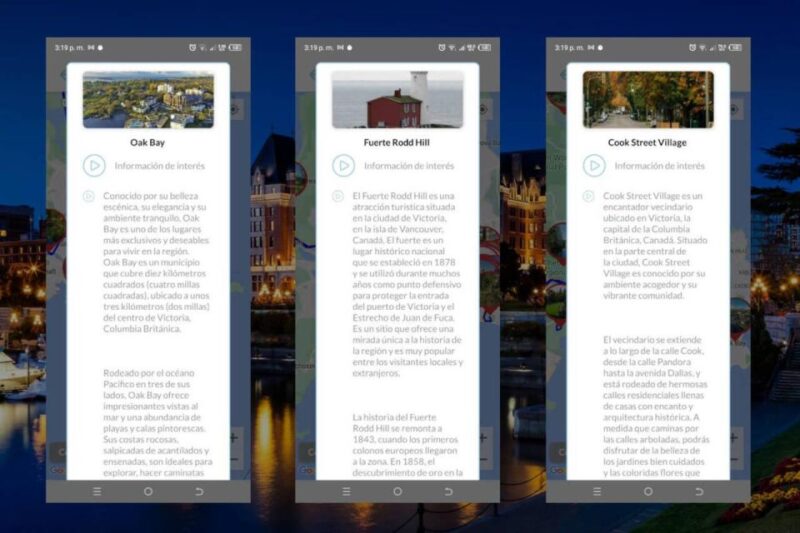 Victoria Self-Guided Tour App - Multilingual Audioguide - Customizable Tour Options