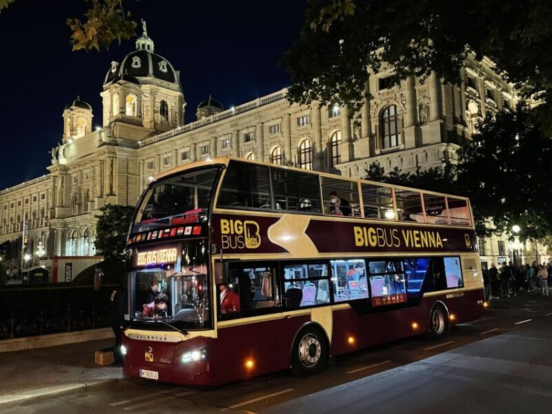 Vienna: Big Bus City Highlights Night Tour With Live Guide - Audio Guide Headset Availability