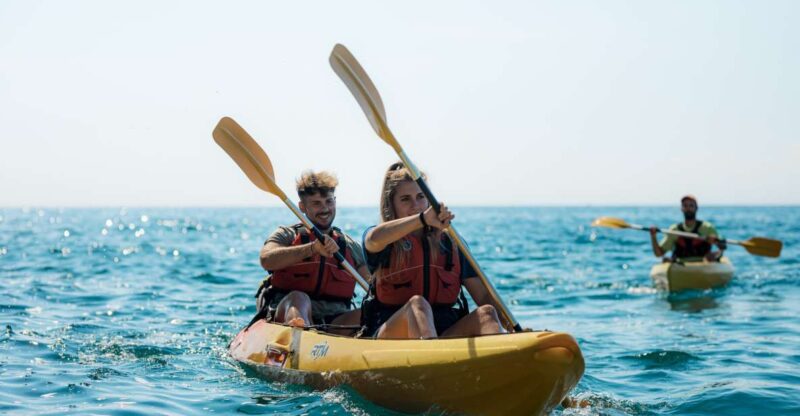 Vilanova I La Geltrú: Guided Sitges Coast 3-Hour Kayak Tour - Location and Duration