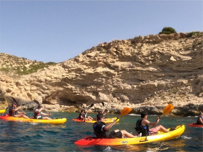 Villajoyosa: Guided Kayak Excursion With Snorkeling - Cancellation and Booking