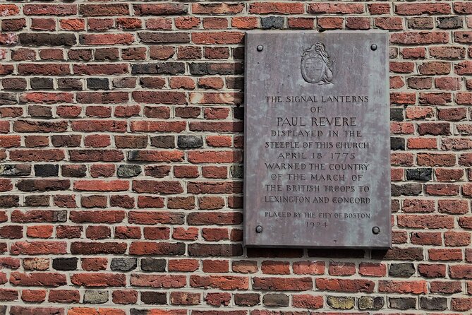 VIP Freedom Trail Tour With Guided Old North Church Crypt - Booking Information and Policies
