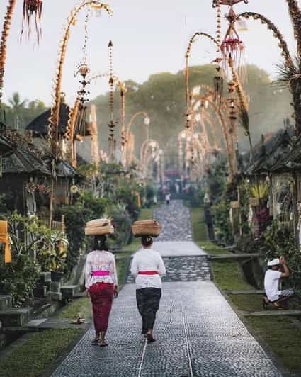 Visit Traditional Village, Waterfall & Romantic Swing - Tukad Cepung Waterfall