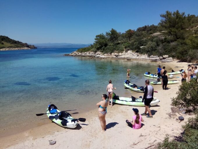 Vourvourou: Guided Half-Day Kayak Tour in Diaporos Island - Booking and Cancellation
