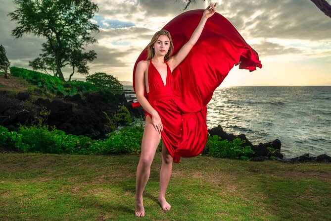 Wailea Beach Private Maui Flying Dress Photoshoot Experience - Confirmation and Accessibility