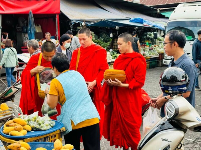 Walk With Monks Collecting Alms - Key Points