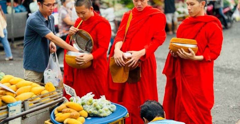 Walk With Monks Collecting Alms - Meeting Point