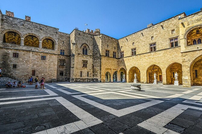 Walking Tour of Rhodes Old and New City + Coffee and Traditional Lunch With Wine - Included Entrance Tickets