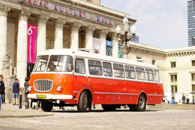 Warsaw: Highlights Guided Retro Bus Tour - Retro Bus Ride