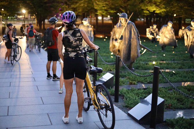 Washington DC Sites at Night Guided Bicycle Tour - Tour Itinerary
