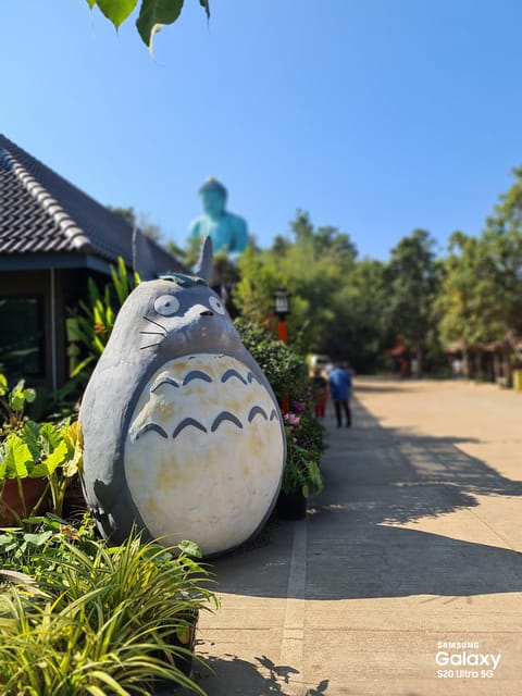 Wat Doi Phra Chan & Wat Hariphunchai & Rare Forest Market. - Replica of the Great Buddha