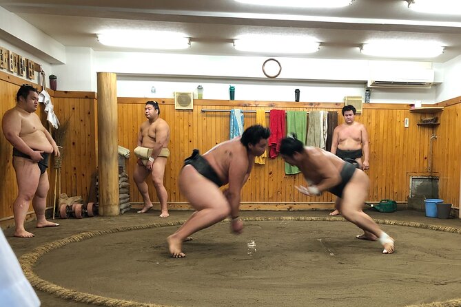 Watch the Real Sumo Morning Practice Tour at Yokozuna Stable - Post-Practice Traditions