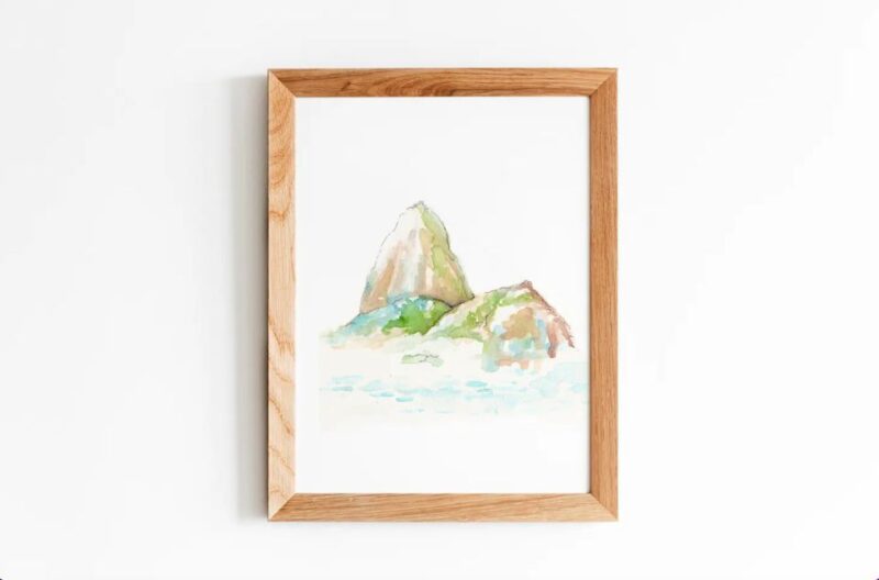 Watercolor Class With a View of Sugarloaf Mountain - Painting Techniques and Materials Provided