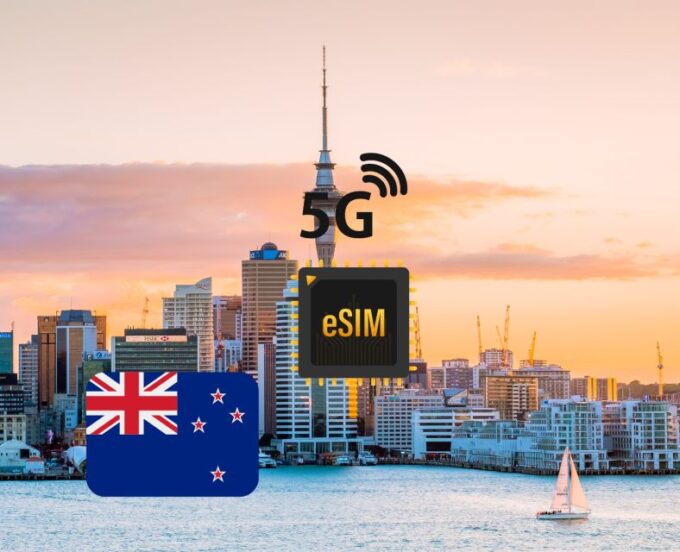Wellington : Esim Internet Data Plan New Zealand 5g/4g - Convenient Activation