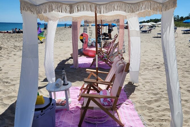 West Palm Beach Day: Cabana, Beach Chairs, Yeti, JBL, Towels + - Convenience and Accessibility