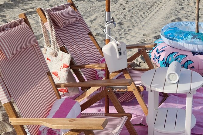 West Palm Beach Day: Umbrella, Chairs, Yeti, JBL Speaker, Towels+ - Coastal Cabana Club Offerings