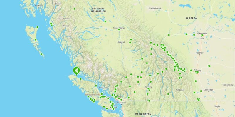 Western Canada Self-Driving Audio Guide English and German - Immersive Experience Highlights