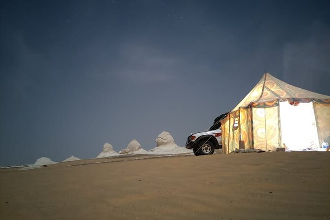 White and Black Desert Overnight Camping Under the Stars - Sandboarding the Dunes