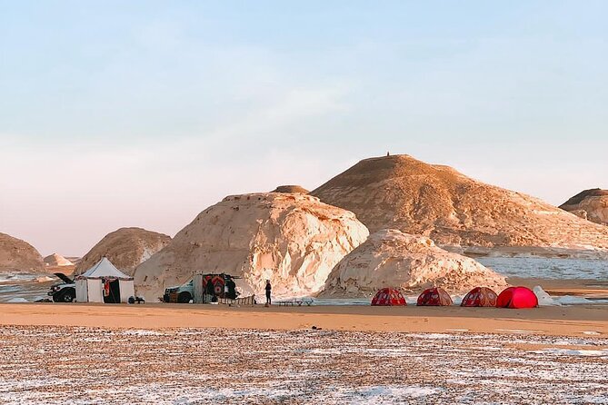 White and Black Desert Overnight Camping Under the Stars - Unique Rock Formations