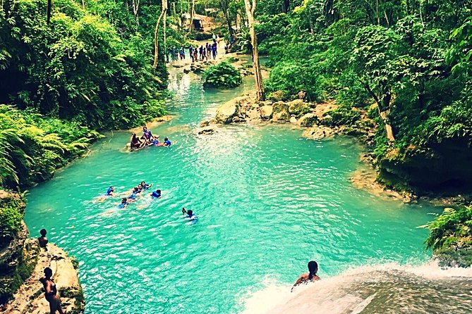White River Rafting and Blue Hole Tour From Ocho Rios - Climbing Dunns River Falls