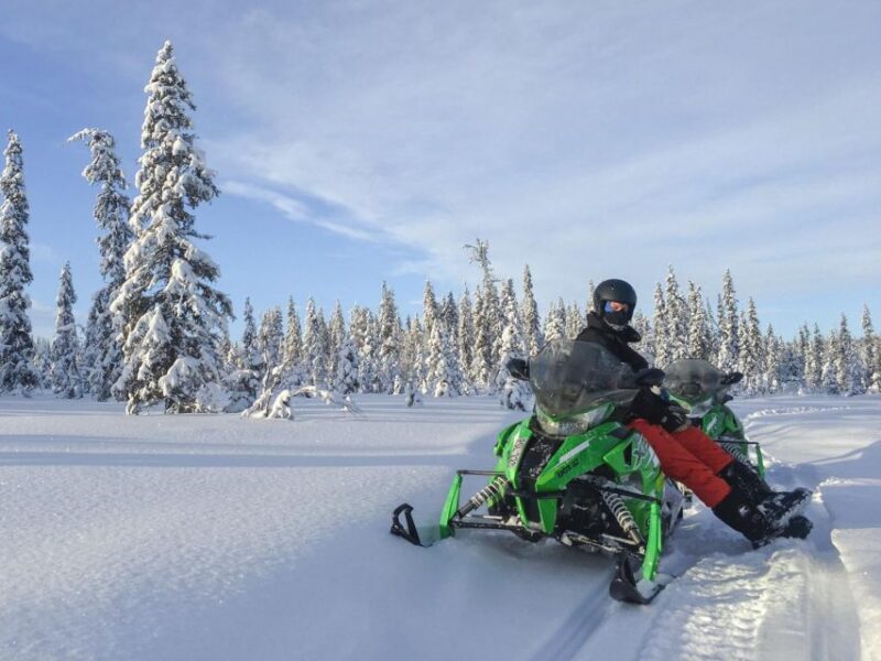 Wilderness Tour With Snowmobile & Ice Fishing - Pickup and Transfer