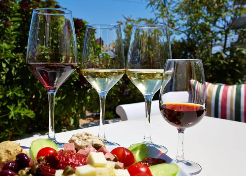 Wine, Food & Greek Sweets - Greek Meze & Wine Tasting - Santorini Photo Stop and Guided Tour