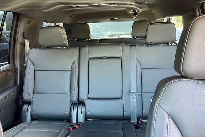 Winery and Vineyard Transportation in Luxury Full Size Black SUV - Amenities and Inclusions for Comfort