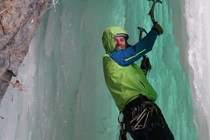 Winter Helicopter Ice Climbing Adventure - Landing on the Glacier