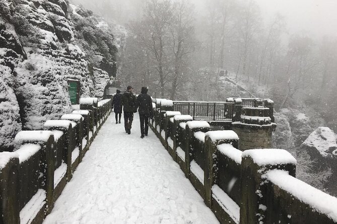 Winterland Tour to Bohemian and Saxon Switzerland From Prague - Bastei Bridge Exploration