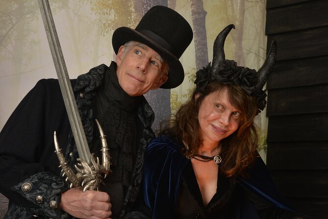 Witch Costume Photo Shoot - Olde Salem Village Theatrical Set - Key Points