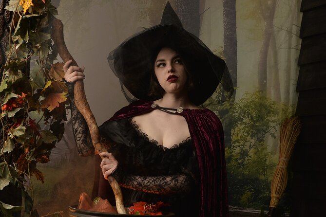 Witch Costume Photo Shoot - Olde Salem Village Theatrical Set - Meeting and Accessibility Information