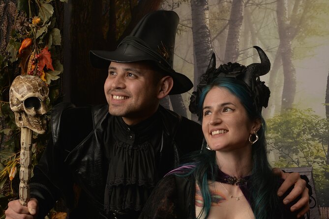 Witch Costume Photo Shoot - Olde Salem Village Theatrical Set - Pricing and Booking Information