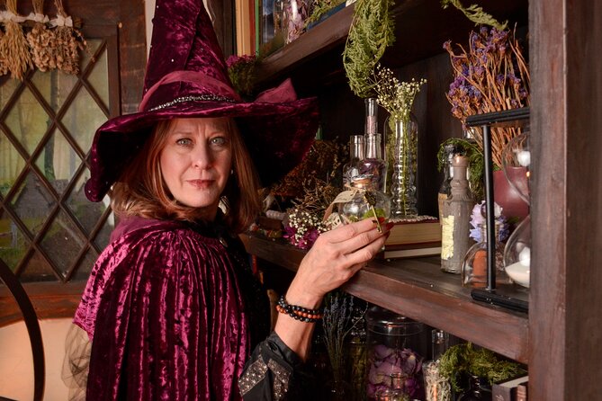 Witch Costume Photo Shoot - Witch Cottage Theatrical Set - Meeting and Details