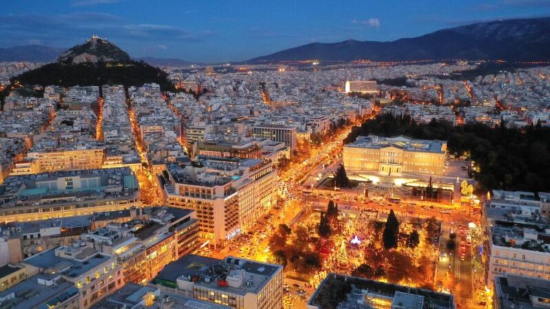 Wondrous Christmas Tour Around Athens - Omonia Square