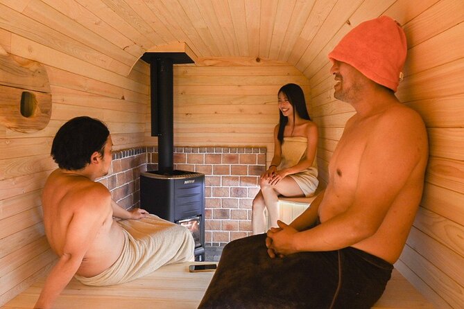 Wood Burning Sauna With Bus Dwelling Aesthetic - Group Size Limit