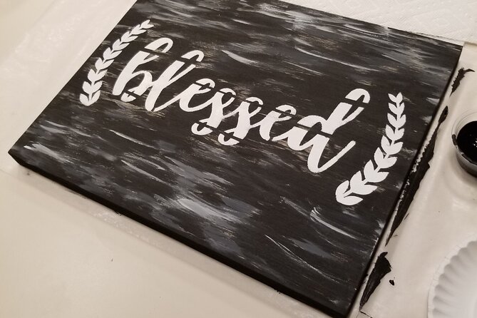 Wood Sign Painting Class - Accessibility and Participation