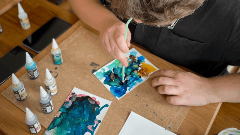 Workshop: Media Ink Painting - Workshop Experience