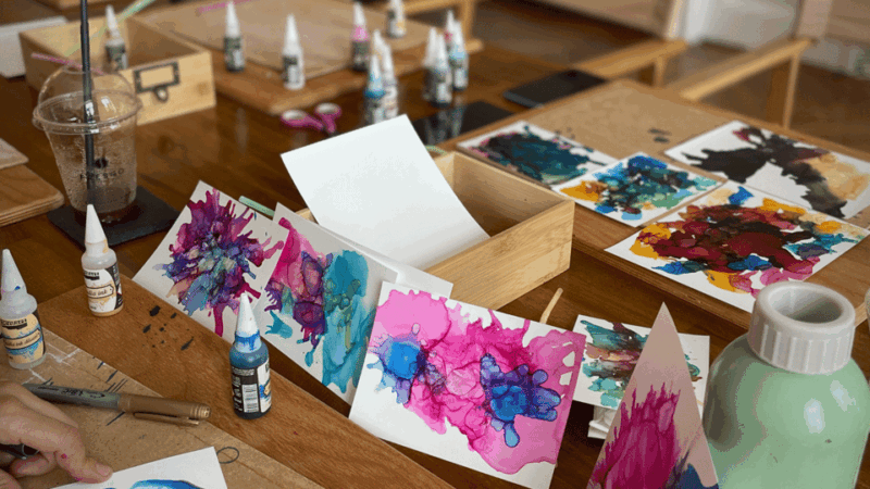 Workshop: Media Ink Painting - Activities Included
