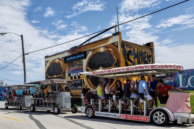 Wynwood Graffiti InstaTour on a Party Bike - Live Commentary and Headsets