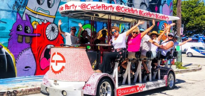 Wynwood Miami: Party Bike Happy Hour Crawl - Pedal With a Guide
