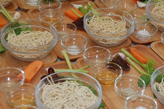 Xiao Long Bao, Chicken Vermicelli With Mushroom and Sesame Oil, Tofu Strips Salad, Bubble Milk Tea. Taiwan Traditional Delicacies Experience-A (Taipei Cooking Class) - Discovering Local Flavors