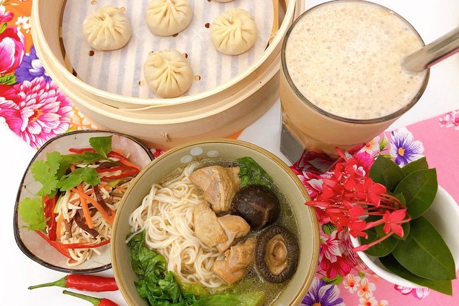 Xiao Long Bao, Chicken Vermicelli With Mushroom and Sesame Oil, Tofu Strips Salad, Bubble Milk Tea. Taiwan Traditional Delicacies Experience-A (Taipei Cooking Class) - Engaging With Taiwanese Culture