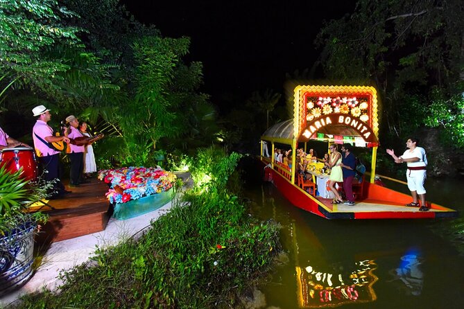 Xoximilco Night Cruise With Round Transportation From Tulum City - Tour Specifications