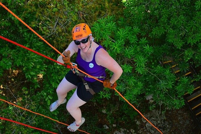 Xtreme Cenote Snorkel, Rappel, Jungle ZipLine, Tulum - ZipLine and Rappel Highlights