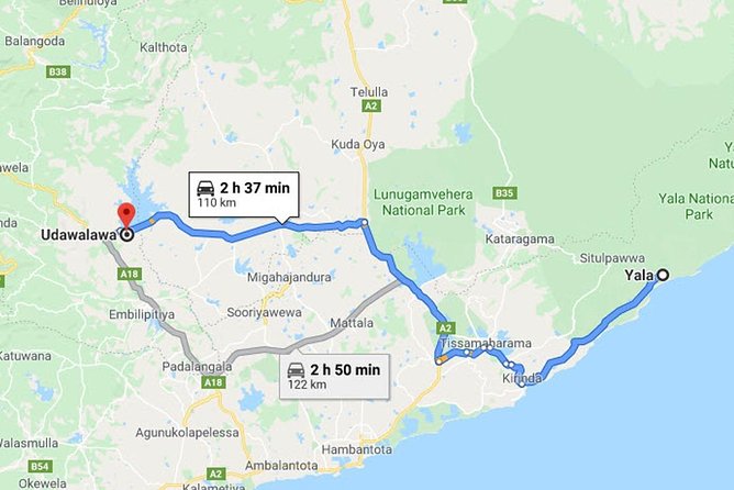 Yala City to Udawalawe City Private Transfer - Key Points