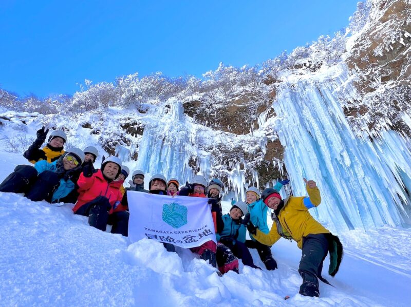 Yamagata: Icefall Ice Monster Snow Trekking With Local Guide - Embracing the Frost-Covered Landscape