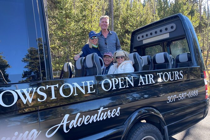 Yellowstone"Open Air" Glass Top Convertible Van West Yellowstone - Inclusions
