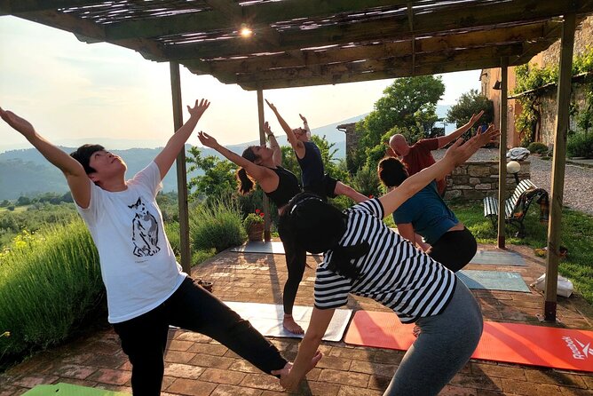 Yoga at Sunset Overlooking Tuscan Countryside - Key Points