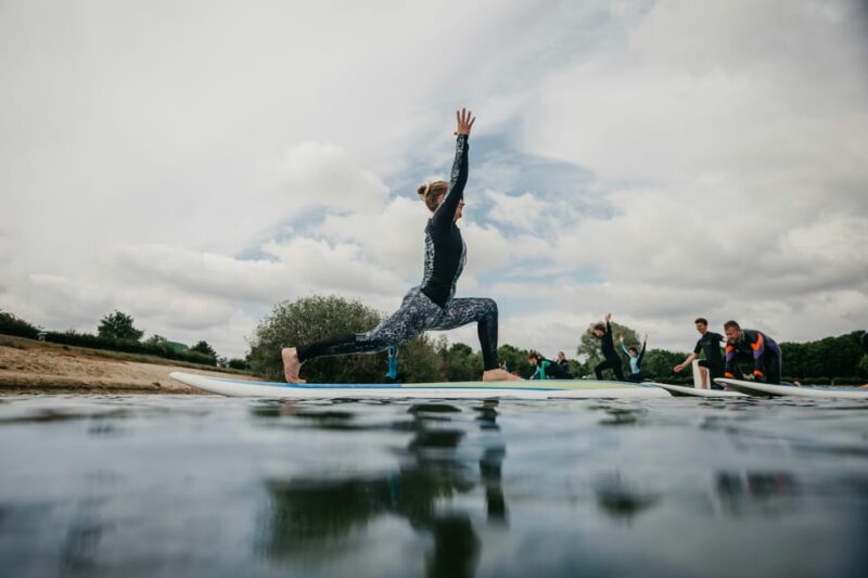 Yoga on the Stand Up Paddle Board at Salzburg Lakes - Getting to the Location