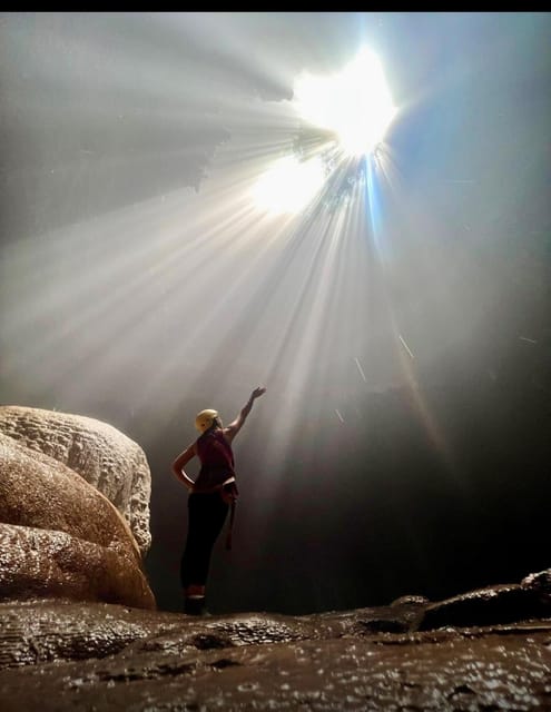 Yogyakarta: Highlights of Jomblang Cave and Timang Beach Tour - Jomblang Cave Exploration